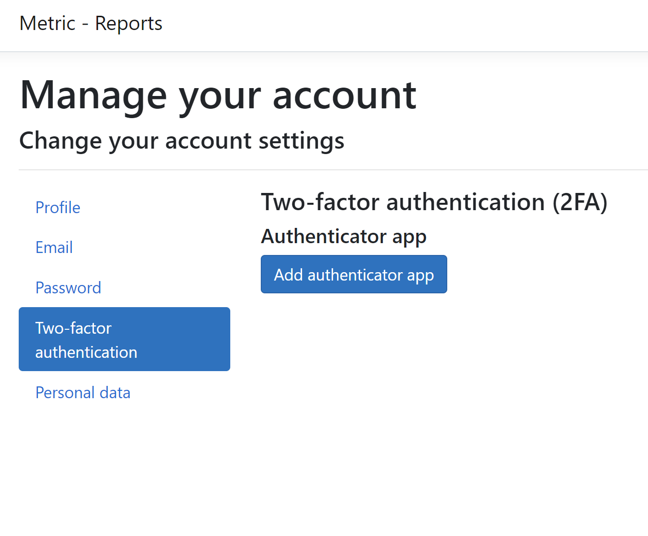 Report Manager Two Way Auth